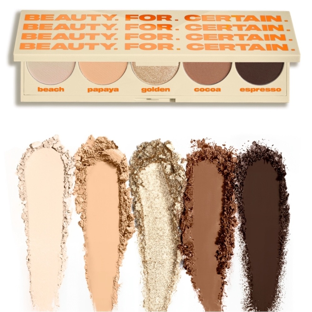 Beauty For Certain Papaya To Palazzo Eyeshadow Palette NIB